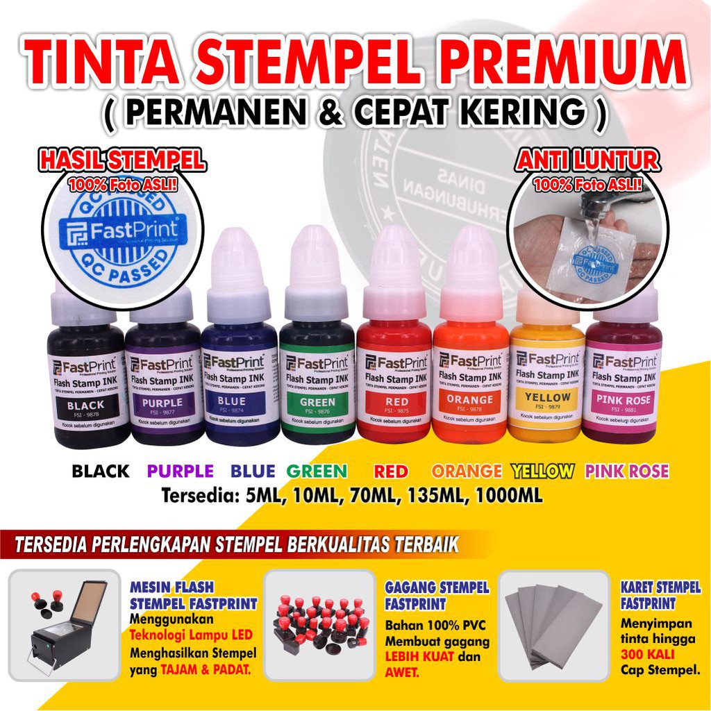 Fast Print Tinta Stempel Flash 70 ML