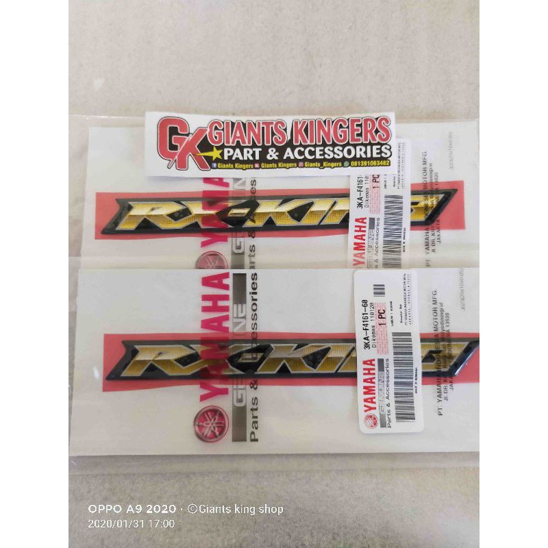 emblem dop aki rx king new peredam 2007-2009 original