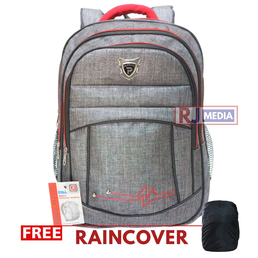 BEST SELLER Ransel Polo Alfito Ransel Laptop In Sekolah Kuliah Kerja Traveling Berkualitas Tas Sekolah Murah Ransel Sekolah Laki Laki Free Raincover