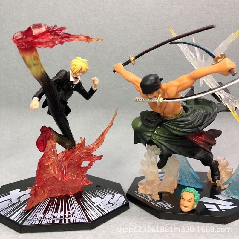 Figure One Piece Fzo KWS Zoro Luffy Ace Sanji Battle Effect