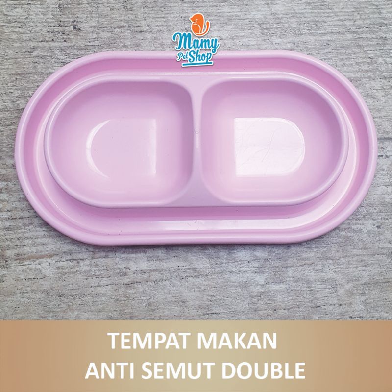 TEMPAT MAKAN DOUBLE ANTI SEMUT kucing atau anjing