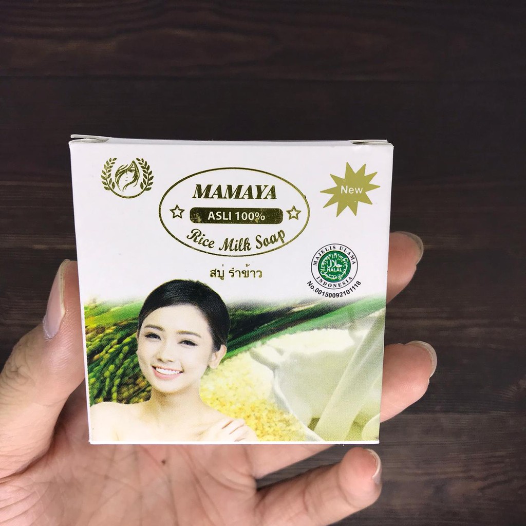 Sabun Susu Beras Thailand Mamaya Sabun Pemutih Kulit Wajah &amp; Badan Thailand BPOM Original