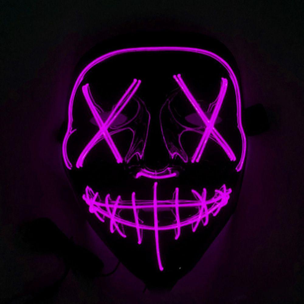 Preva Halloween protectionFashion Gaun Halloween Dekorasi Pesta Topeng Lampu LED