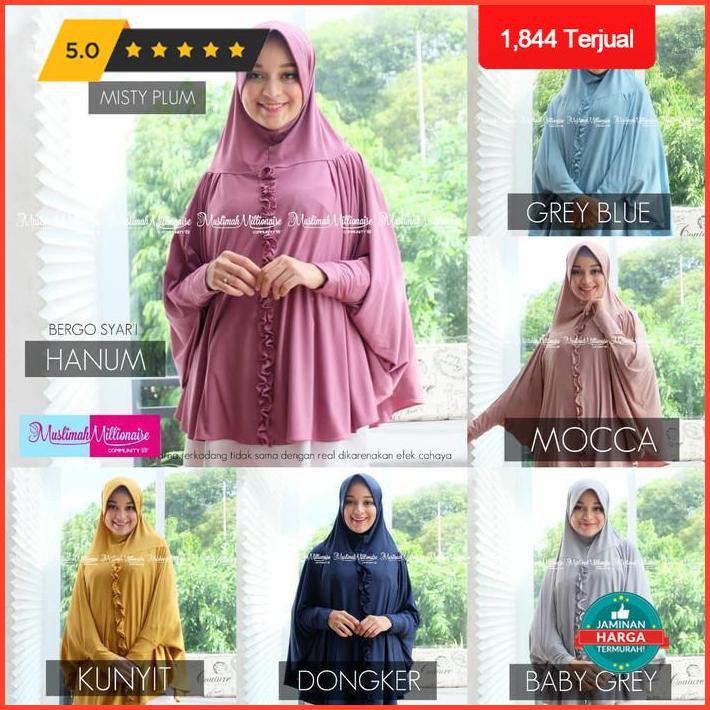 Super Sale Jilbab Syari Jersey Jumbo Jilbab Lengan Hanum Bergo Syari Jumbo Limited