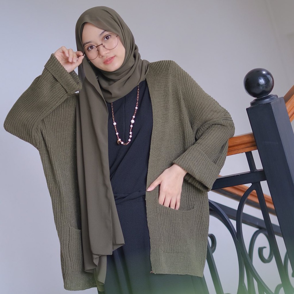 COD  Cardigan Rajut Jumbo XXL/3xl/4xl cardigan oversize rajut wanita lengan panjang big size