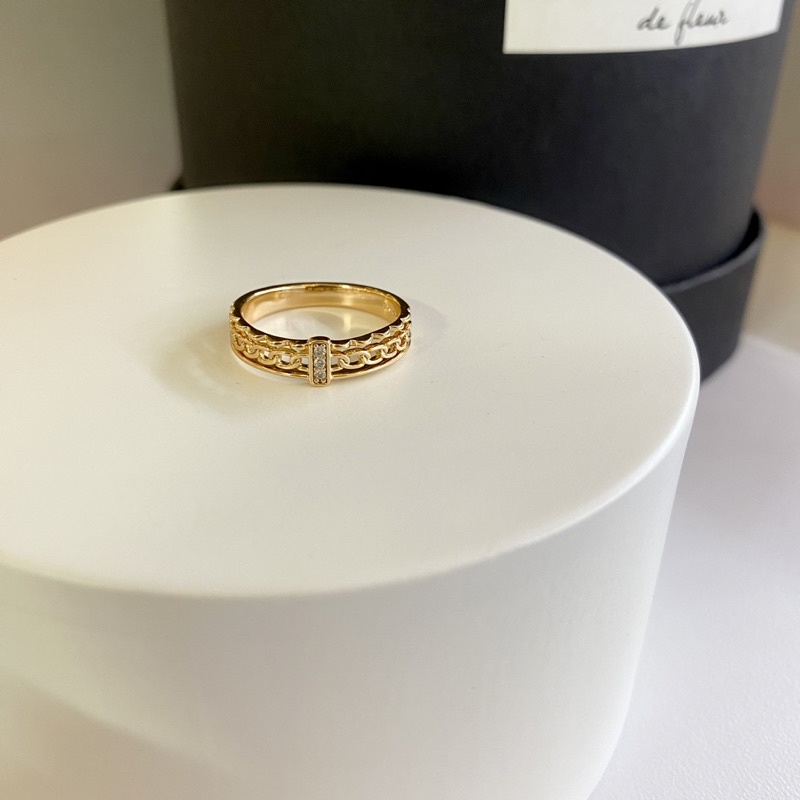 Cincin Rhodium Rantai Hits Aita Anti Karat - Beyond Rings