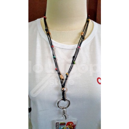 

Tali Kalung Strap ID Card Tali Kartu Bahan Kulit