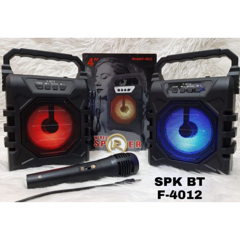 Speaker Bluetooth F4041/4012+Mic Karaoke