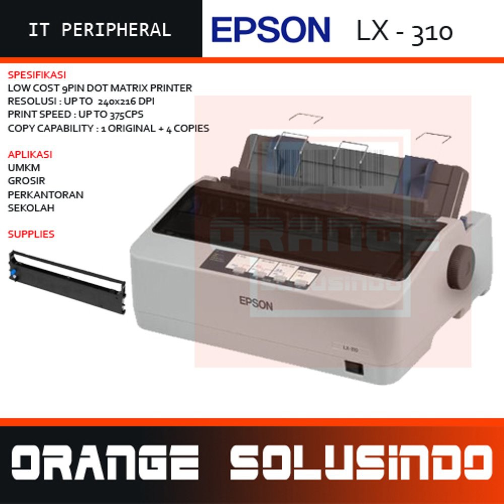 Dijual PRINTER DOT MATRIX EPSON LX310   EPSON LX310   EPSON DOT MATRIX   EPSON PRINTER LX310 Murah