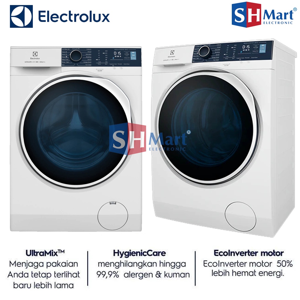 PROMOO !! MESIN CUCI FRONT LOADING ELECTROLUX KAPASITAS 10 KG EWF1024P5WB WASHER ELECTROLUX INVERTER GARANSI RESMI