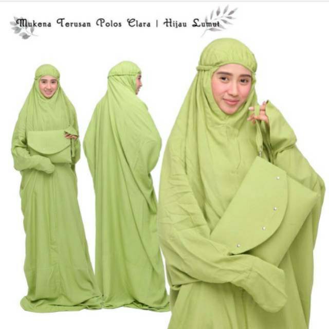 Mukena DEWASA TERUSAN BALI CLARA || Mukena Katun Rayon Polos Premium