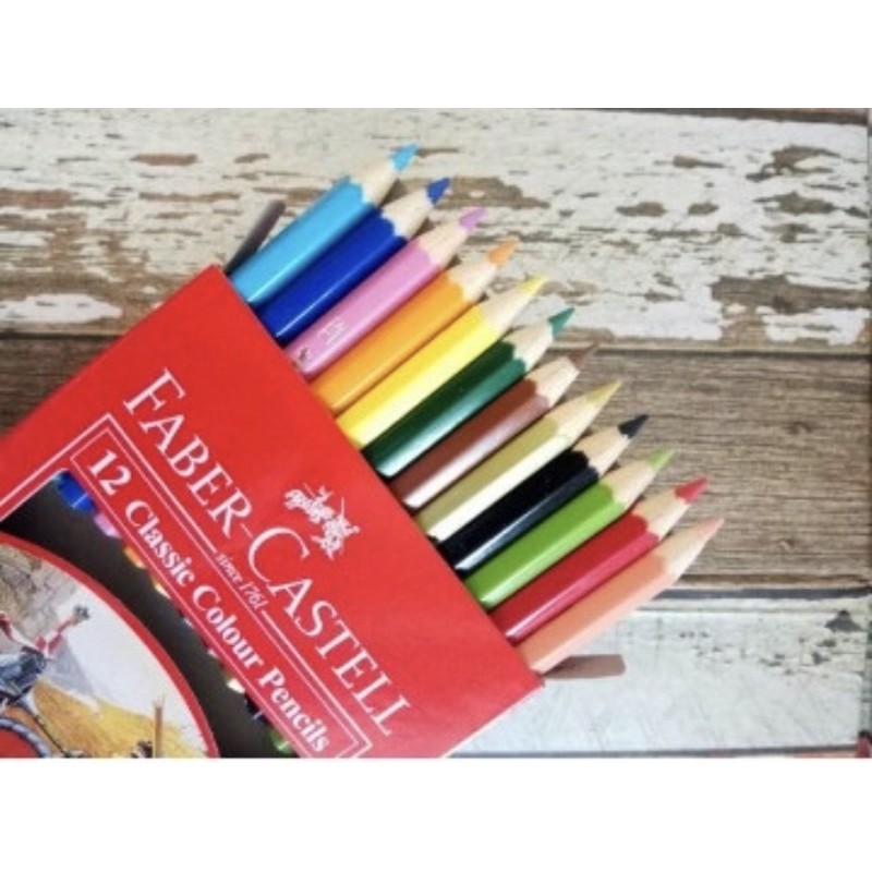 

PENSIL WARNA PENDEK FABER CASTELL 12 WARNA