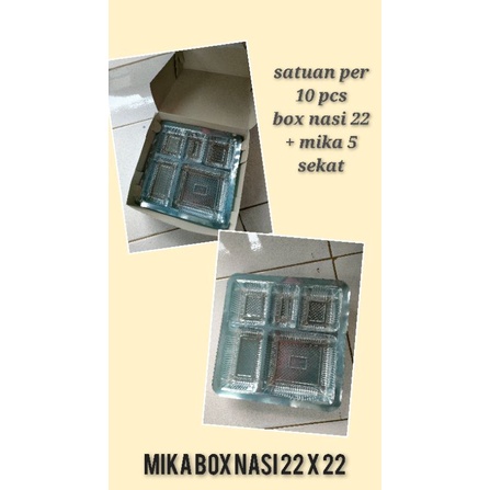 mika box nasi 22 x 22