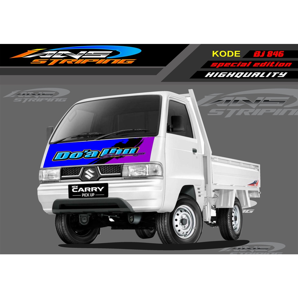 VARIASI STICKER KAP MOBIL CARRY/ STIKER KABIN DEPAN MOBIL CARRY PICK UP / STICKER TERBARU