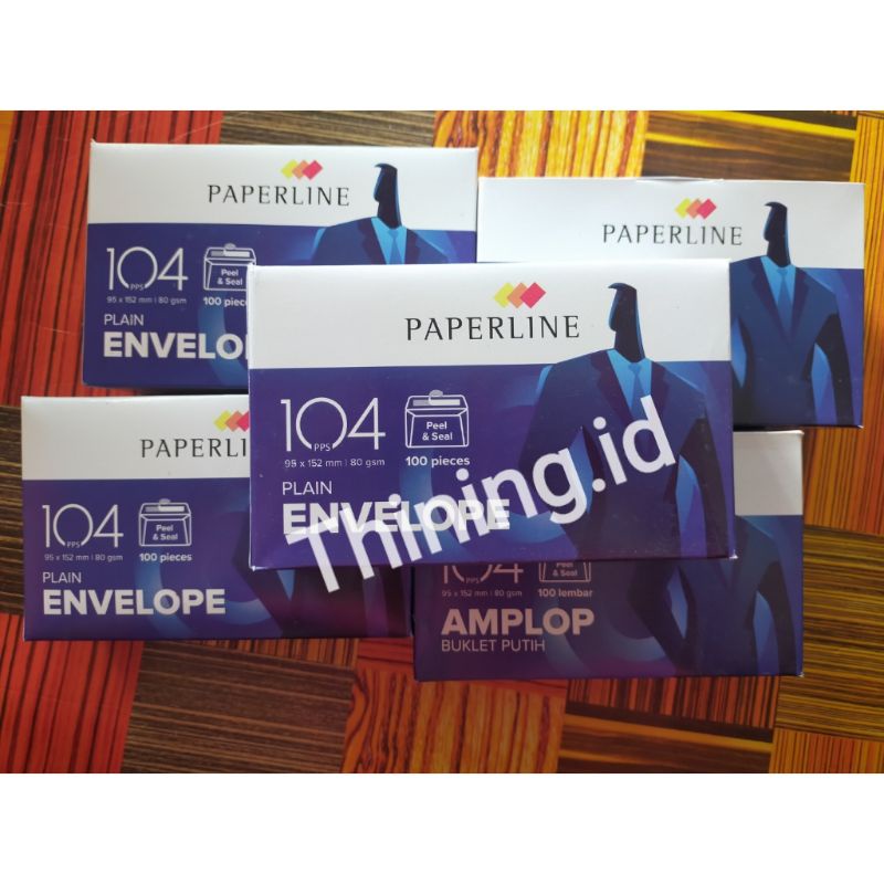

Amplop paperline Double tip ukuran tanggung 95 x 152 isi 100 lembar