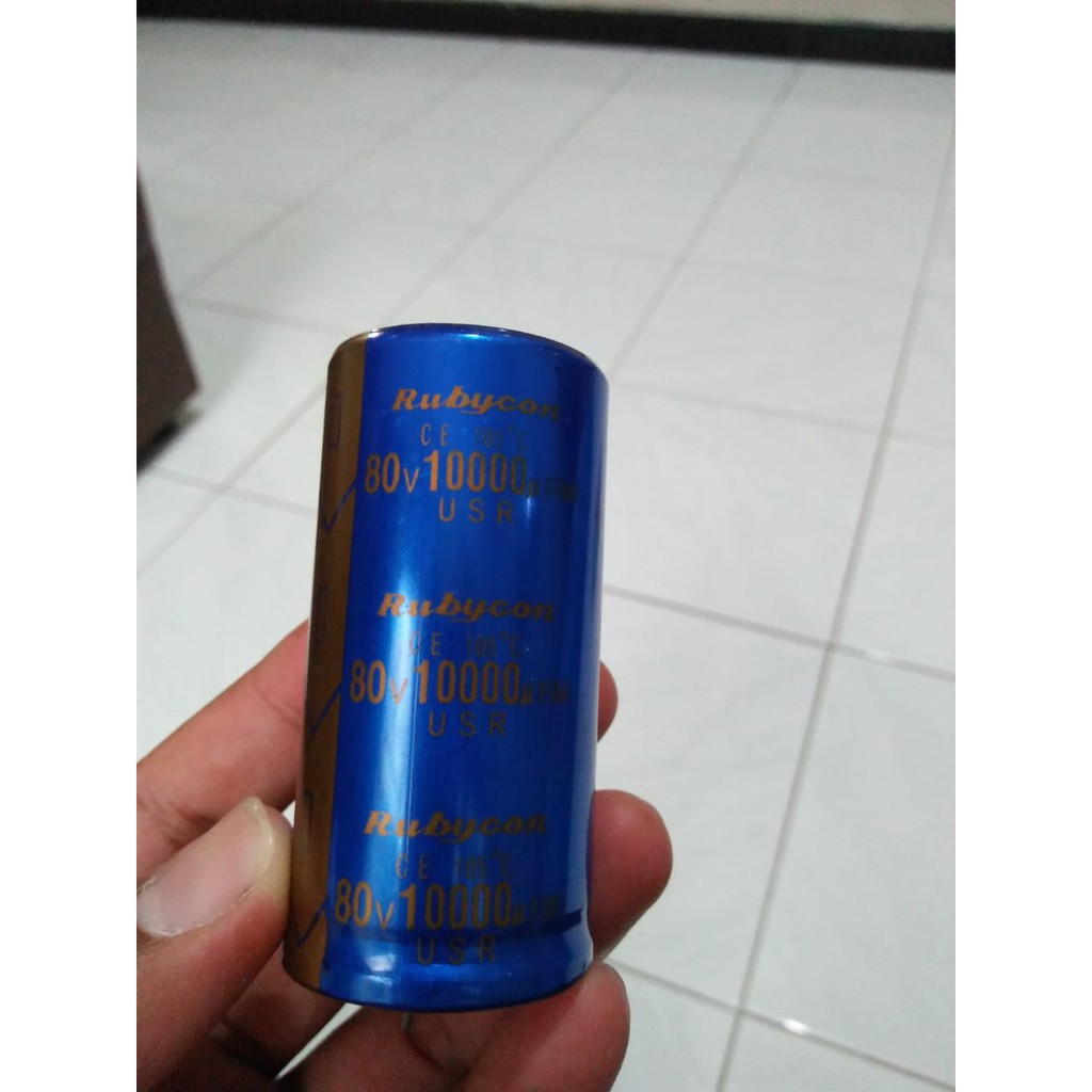 Elko Elco Kapasitor Capacitor BERKUALITAS RUBYCON 10000uF 10000 mF 80V
