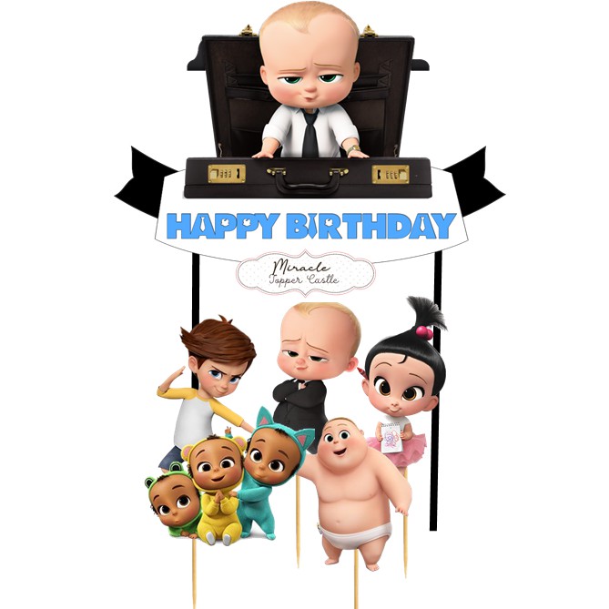 BOSS BABY CAKE TOPPER