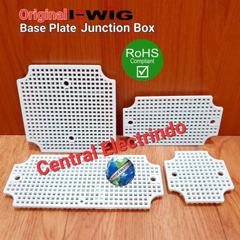 Base Plate Junction Box EWIG AG 80×80/80×110/80×130/80×180/125×125/125×175mm