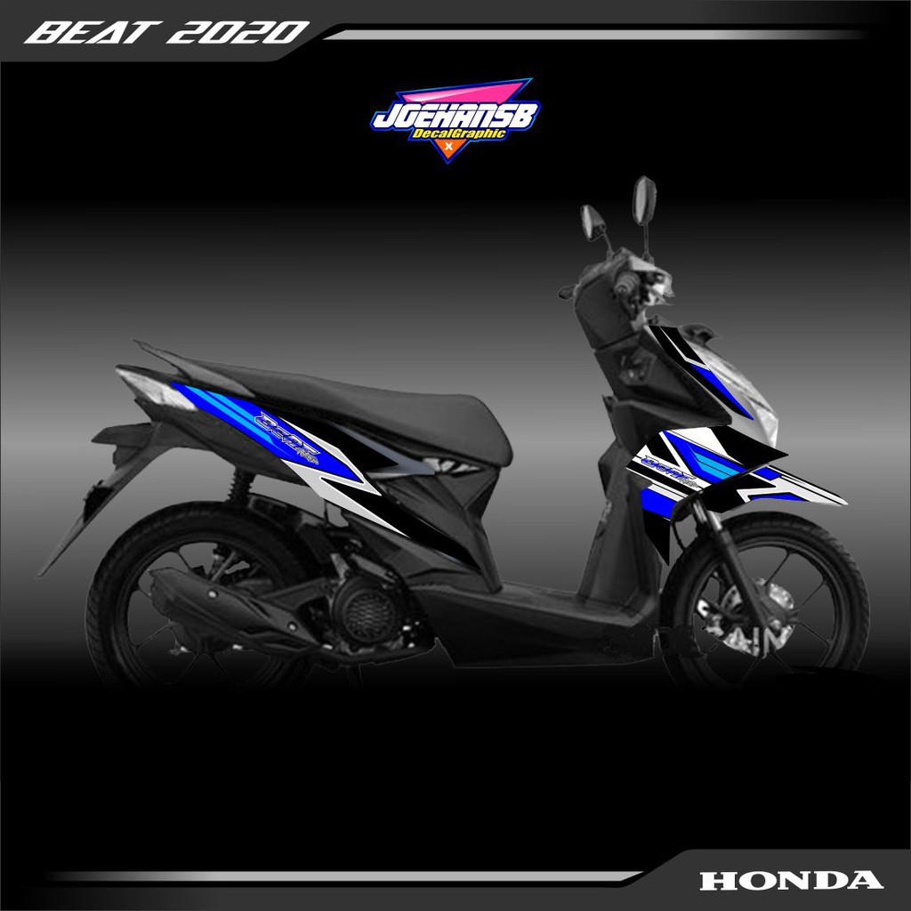 Striping Beat Deluxe - Stiker Motor Honda Beat Street 2020 - SIMPLE 35