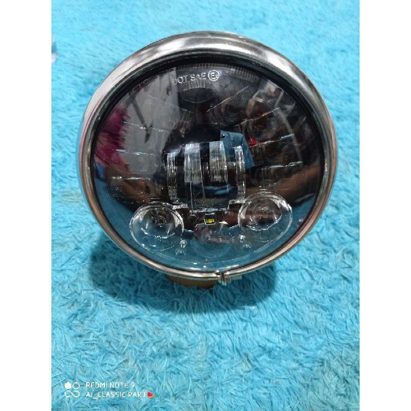 lampu daymaker 16 led 5.75 inch set batok cb 125 headlamp daymaker 16 led