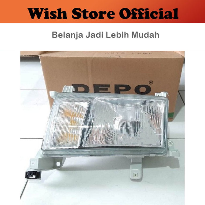 HEADLAMP LAMPU BESAR DEPAN HEAD LAMP TOYOTA KIJANG KAPSUL 1997 1998 1999 + Fog lamp Depo
