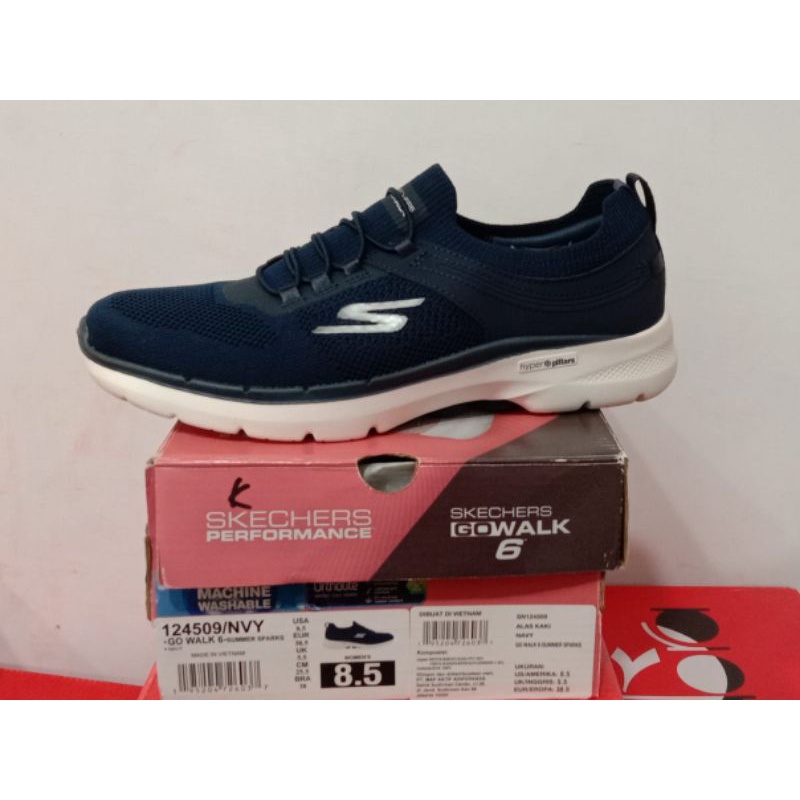 Skechers Go Walk 6-Summer Sparks / 124509-NVY