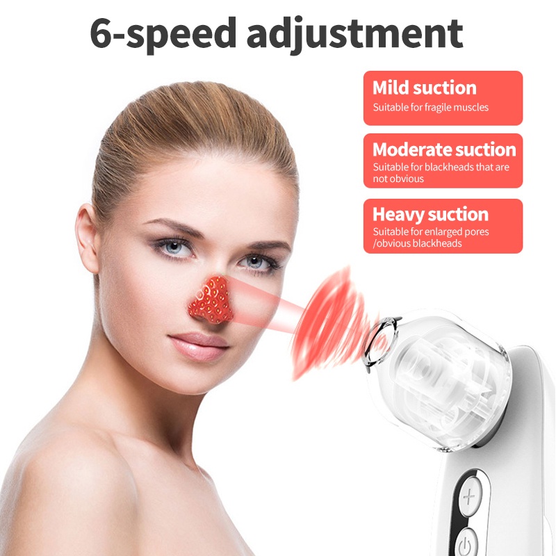 Vacuum Blackhead Remover Electric Pore Suction Facial Clean Ultrasonic Pump Korea Cell