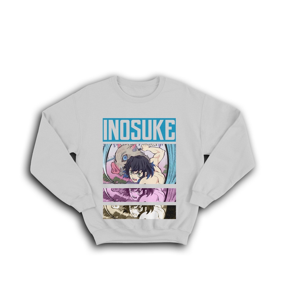 SWEATER CREWNECK SERIES DEMON SLAYER INOSUKE HASHIBIRA TANJIRO ANIME MANGA KIMETSU NO YAIBA