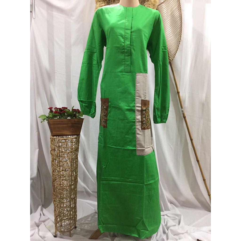Abaya Dannis Ori Murah SALE Size XS,S,M,L - Hijau