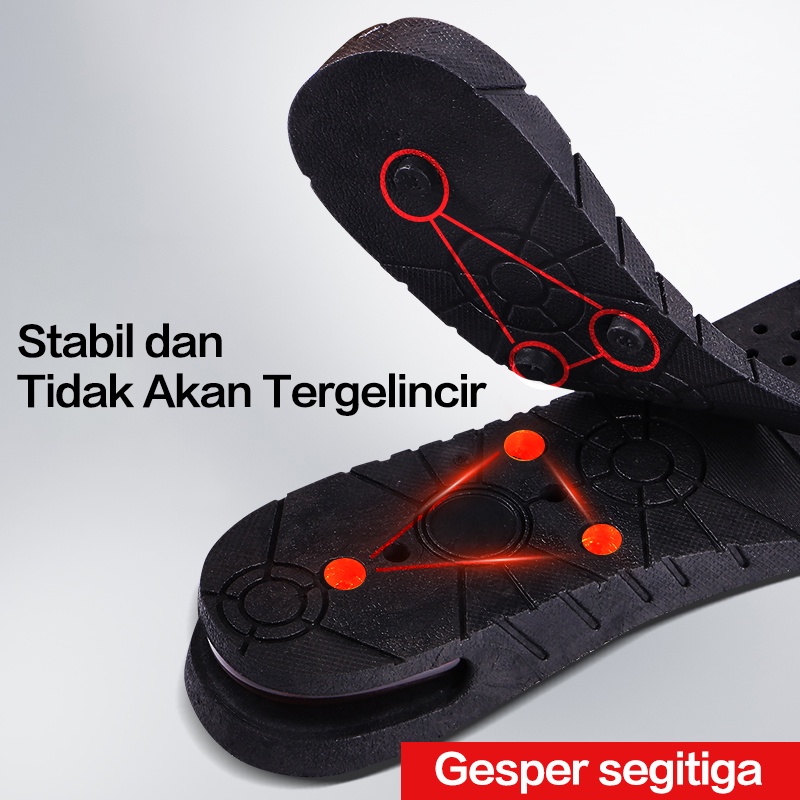 3 layer Insole Sol Sepatu Penambah Tambah Tinggi Peninggi Badan 7 cm