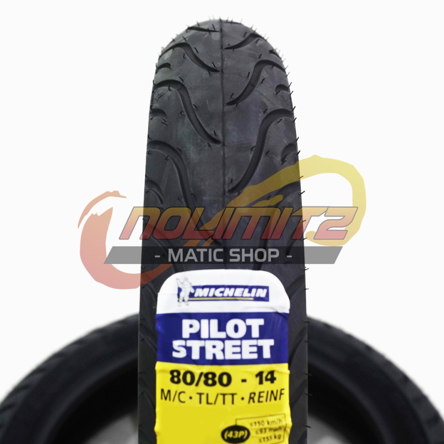 Ban Motor Tubeless Michelin Pilot Street 80/80 - 14 Vario Beat Scoopy