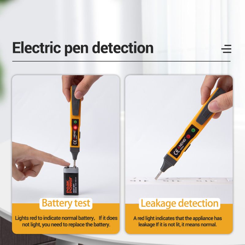 Btsg Pen Detektor Tegangan AC Induktif AC Non-Kontak/Untuk Tester Tegangan DC Untuk w Sou