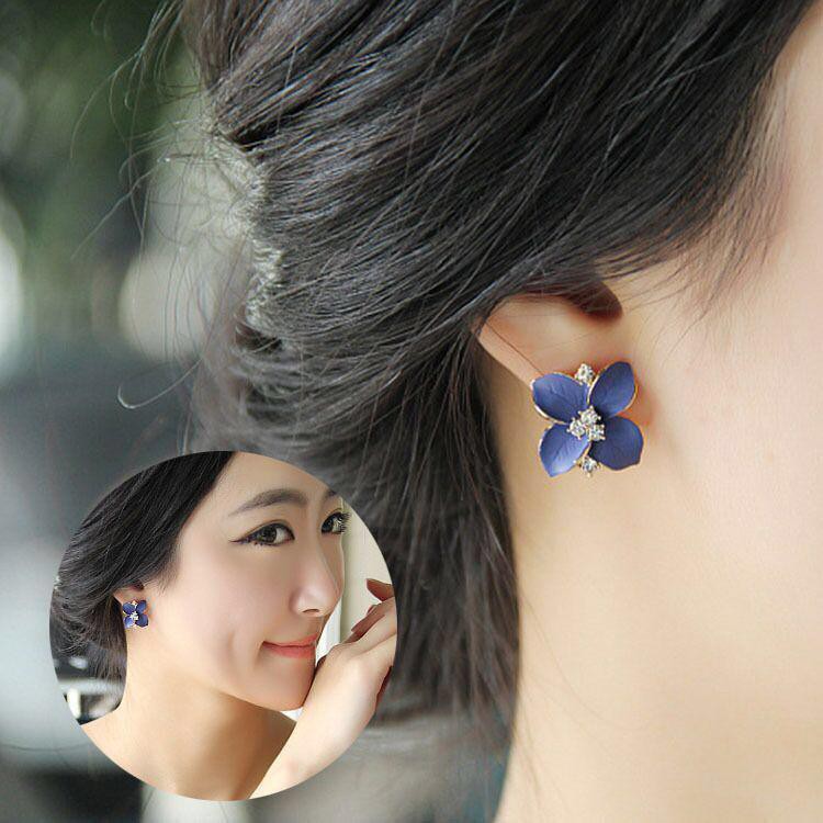 Anting wanita bentuk bunga jepang model terbaru bagus lucu imut cantik cocok untuk pesta