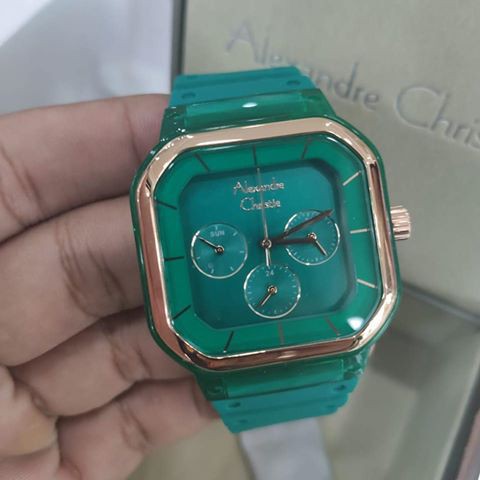 Alexandre Christie AC 2811 Rubber Green For Ladies Original