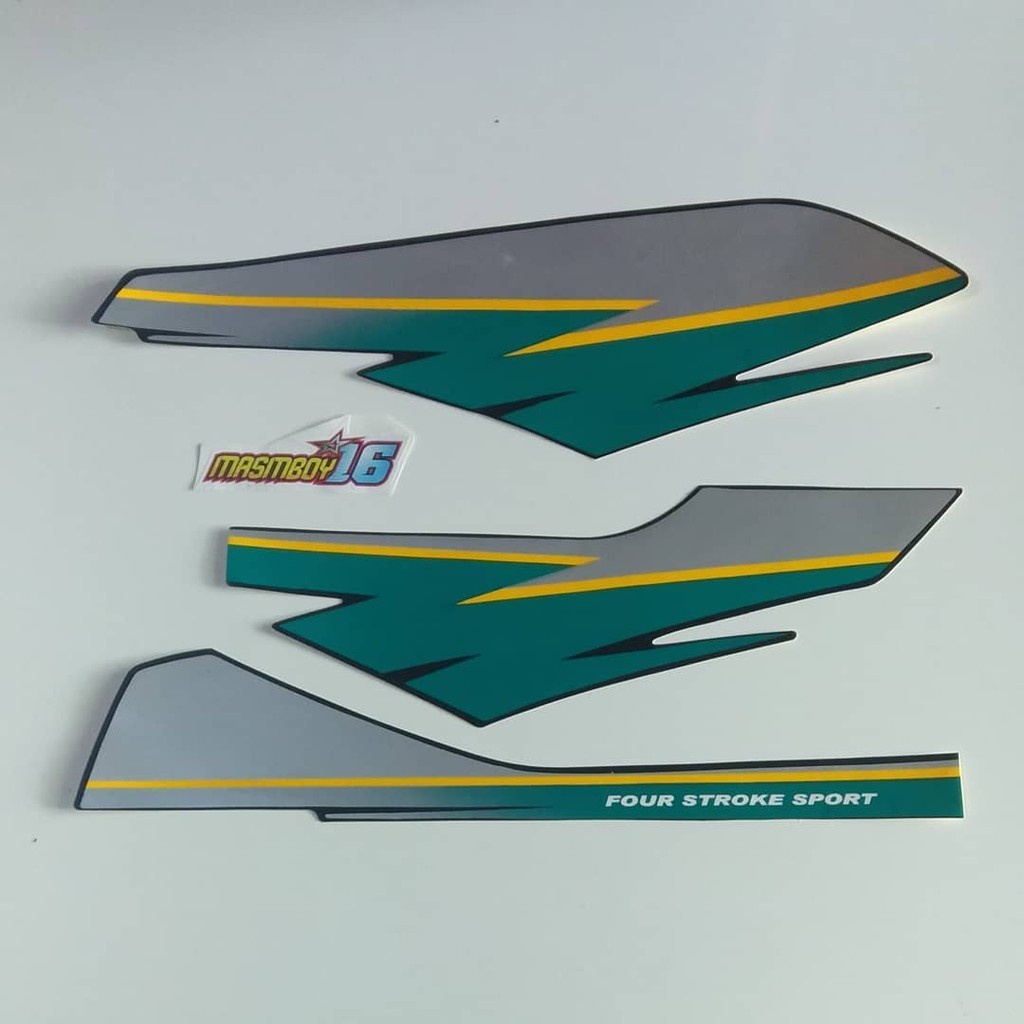 Striping honda GL PRO GL MAX 95 1995 hijau silver