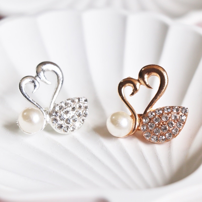 Bros Merak Angsa Pita Kupu Bunga Apel cherry Capung bros Part 2/ Bros Jilbab / Bros Hijab / Bros Dada / Bros Laris / Brooch-SET2pcs MinduSwanlov