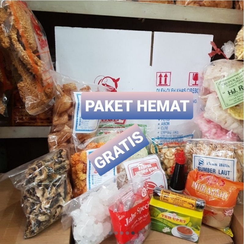 

PAKET HEMAT OLEH-OLEH KHAS CIREBON ASLI GRATIS Teh Upet ENAK