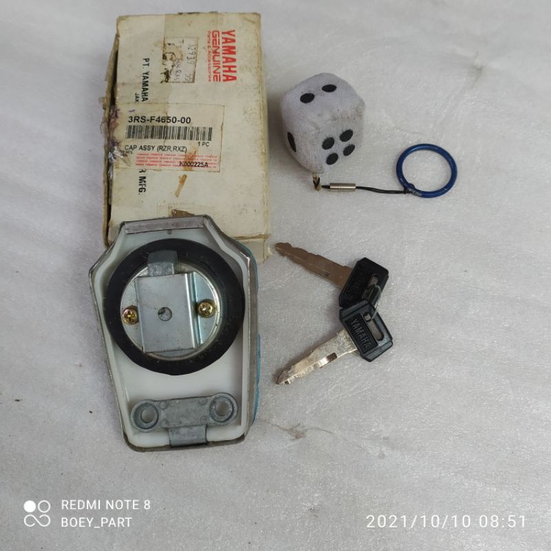 kunci tutup tangki tengki bensin Yamaha rxz rzr rxs rx special spesial yt115 3rs original nos