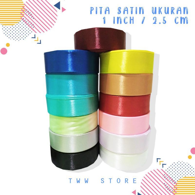 

DISKON!!! Pita Satin 2,5cm TWW Store