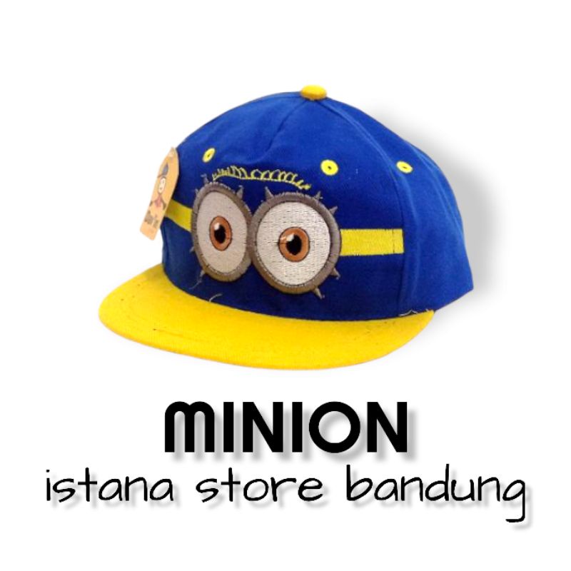 Topi Anak Minion Snapback Anak Motif Bordir Minions fashion anak laki laki