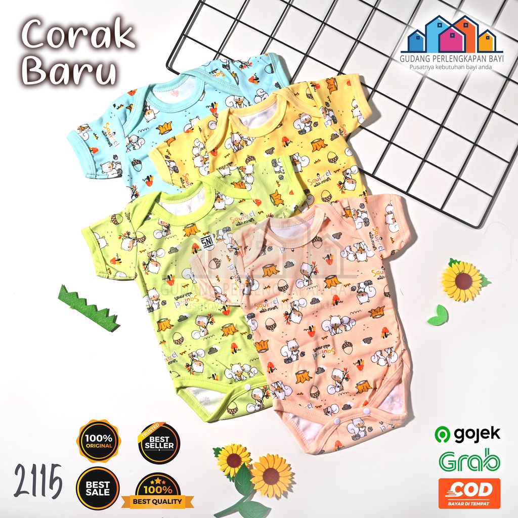 Baju Bayi Jumper Bayi Pendek V Baju Bayi Laki Laki Baju Bayi Perempuan Baju Anak Impor Usia 0-6 Bula