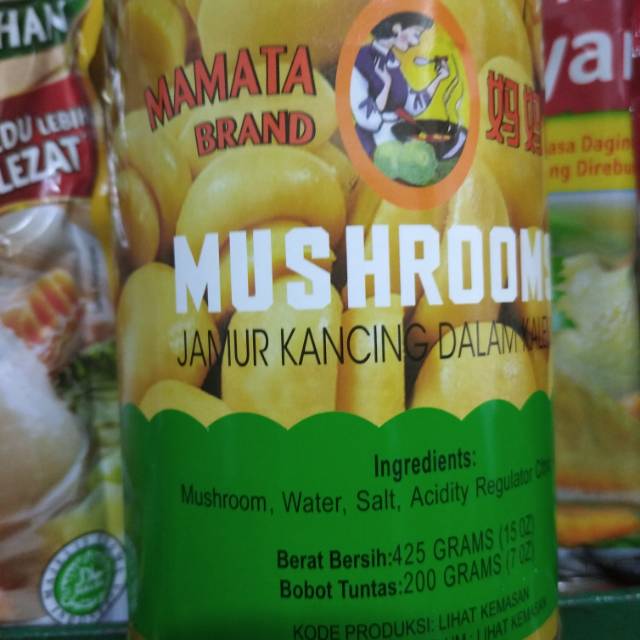 

Mushrooms/jamur kancing kaleng/mamata brand
