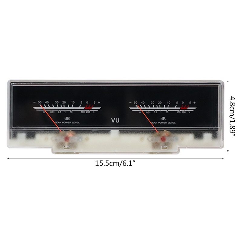 Mary Papan Amplifier Audio Stereo Double pointer VU Meter DB Level Adjustable Dengan Driver