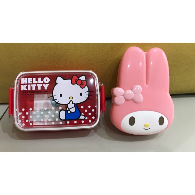 Kotak Makan Shinkansen My Melody dan Hello Kitty Sanrio Original