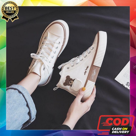 Sepatu Sneakers Wanita Import Spatu Fashion Sneaker Cewek Impor Murah  Sepatu Korea Wanita Why Bear 
