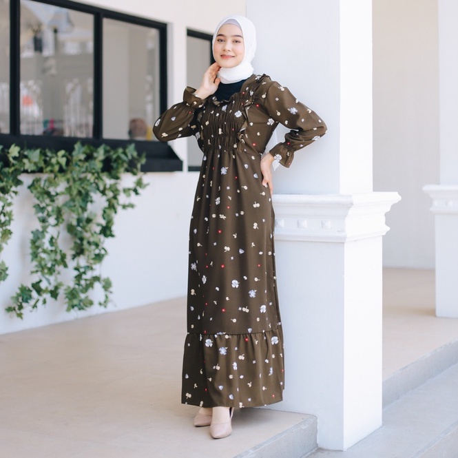 (RPA) GAMIS MELANISA BUSUI DRESS RAYON UNIQLO