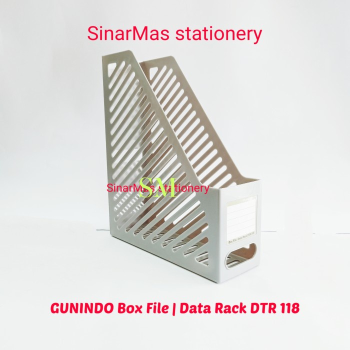 

File-Box- Box File Gunindo Dtr 118 / Data Rack Kertas Dokument Organizer -Fiber - Abu-Abu -Box-File.