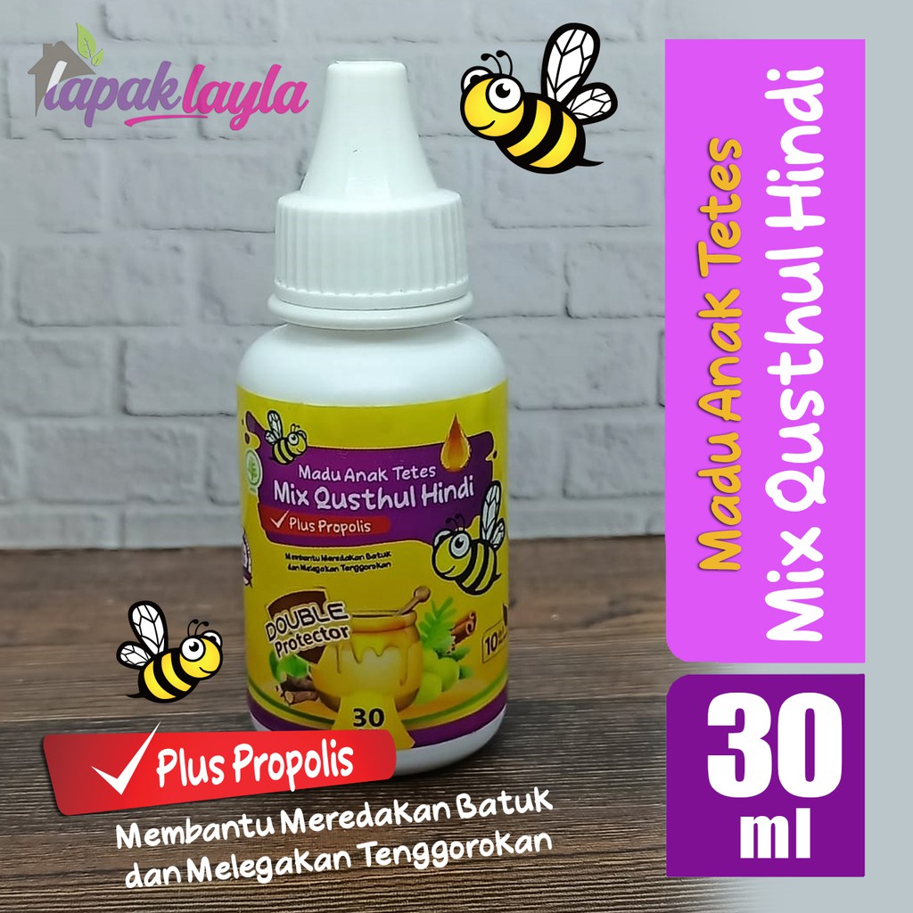 Madu Anak Tetes plus QUSTHUL HINDI &amp; PROPOLIS 30 ML