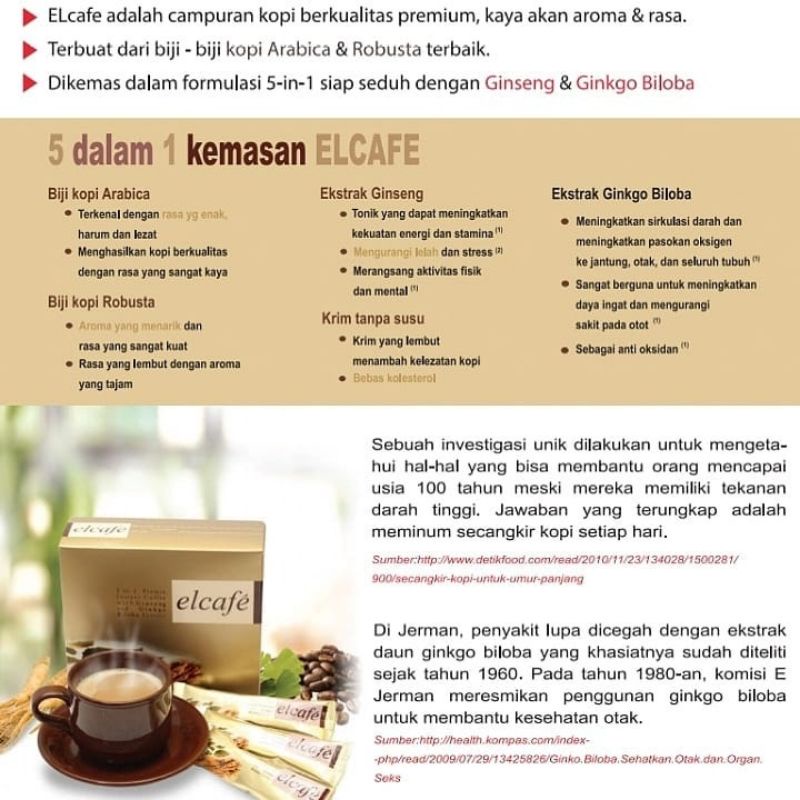 

Elcafe Kopi Ginseng Elken