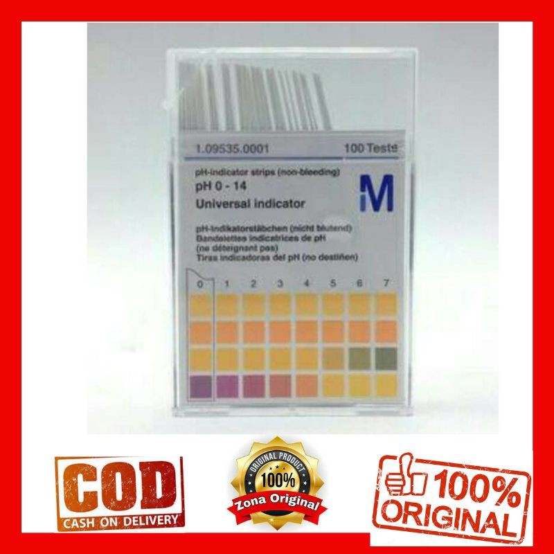 PH Paper Indicator Strip / Kertas PH Indikator Universal Merck 100s